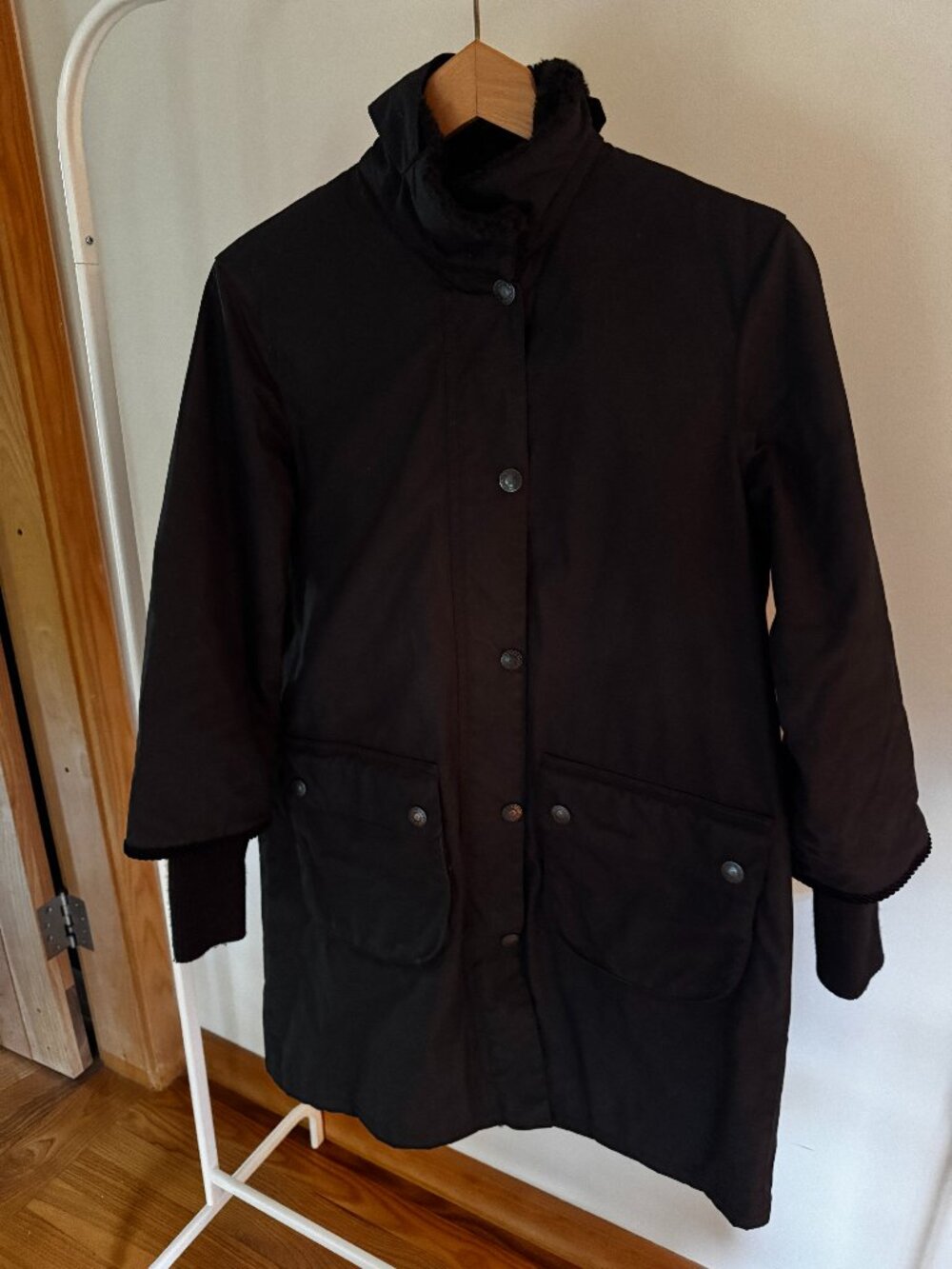 Barbour Waxed cotton quilted coat